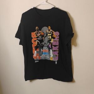 Vintage Bulls And Lakers NBA Finals Graphic Tee